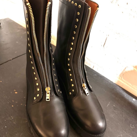 Coach LARA Studded Combat Boot size 9.5 with original Box - Picture 2 of 12